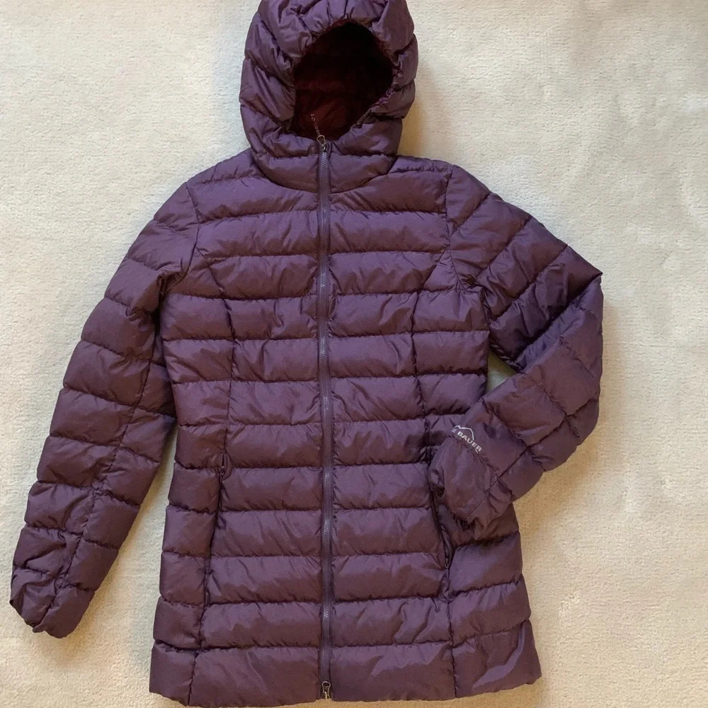 Eddie Bauer jacket EB650 Down  Hooded Coat size XS